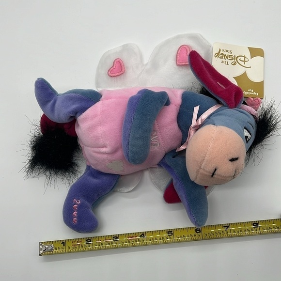 NWT Disney Valentines Plush Winnie Pooh Red Sweater + Love Bug Eeyore Stuffed - Picture 15 of 16